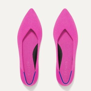 Rothy's Fuchsia Pointed Flats